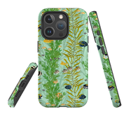 iPhone MagSafe Tough Case - Reef Stripe By Katherine Quinn