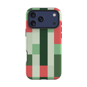 iPhone Tough Case - Retro Abstract Gingham