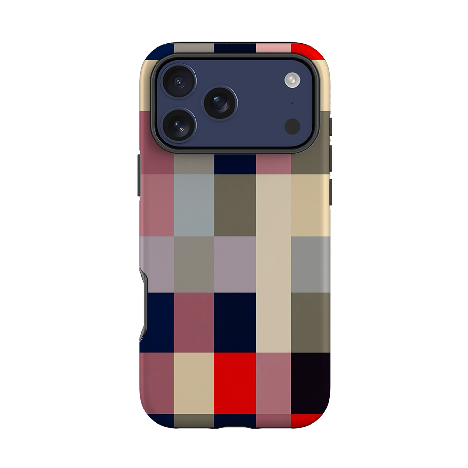 iPhone Tough Case - Retro Plaid