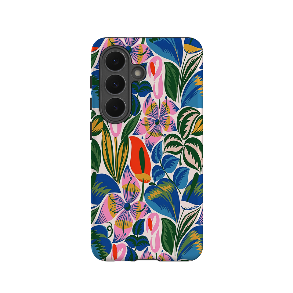 Samsung Tough Case - Retro Tropical Floral