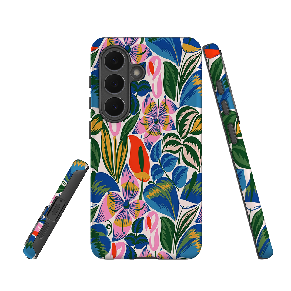 Samsung Tough Case - Retro Tropical Floral