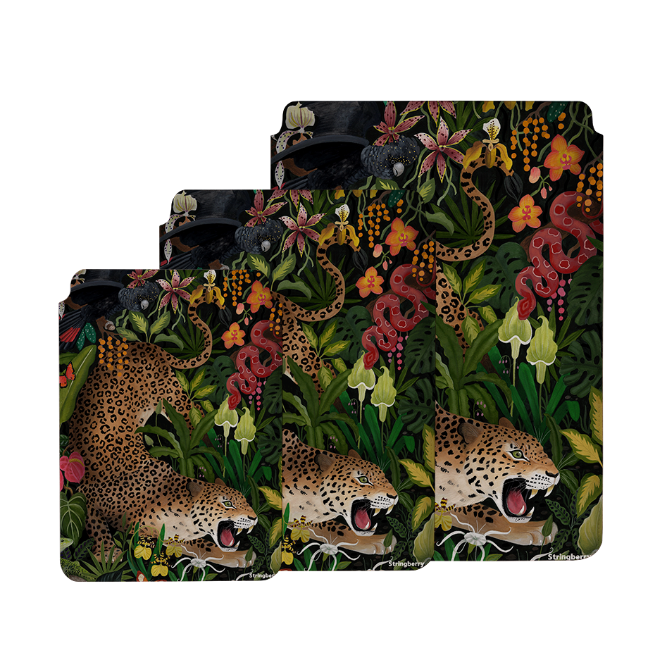Roaring Leopard By Bex Parkin Laptop, Kindle & iPad Sleeve
