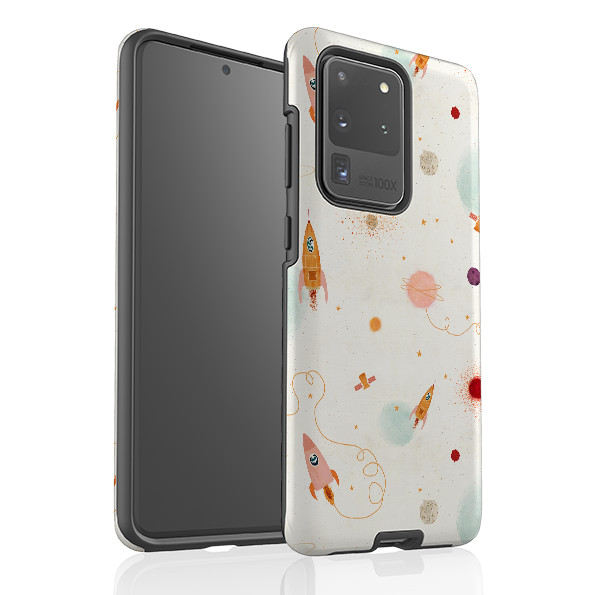 Samsung Tough Case - Rockets Cream By Katherine Quinn