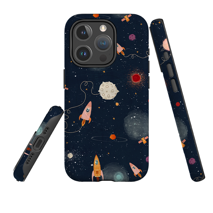 iPhone MagSafe Tough Case - Rockets Midnight By Katherine Quinn