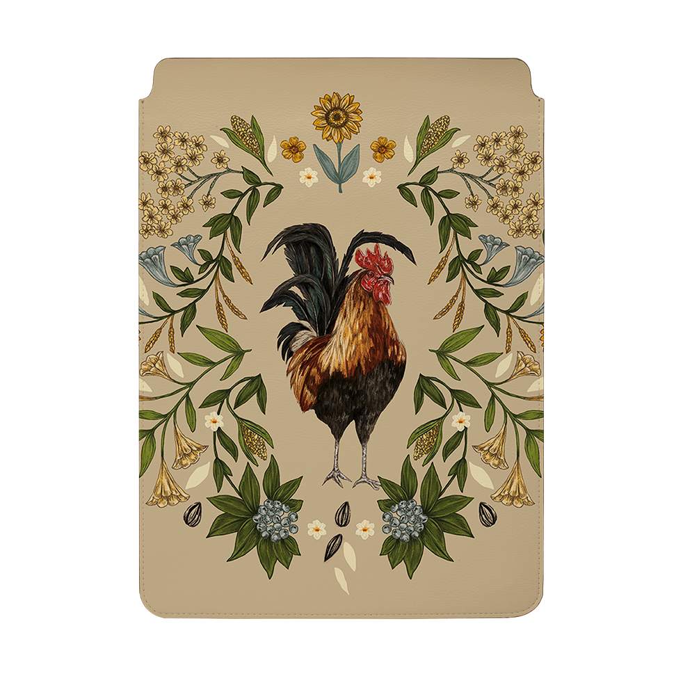Rooster By Jade Mosinski Laptop, Kindle & iPad Sleeve