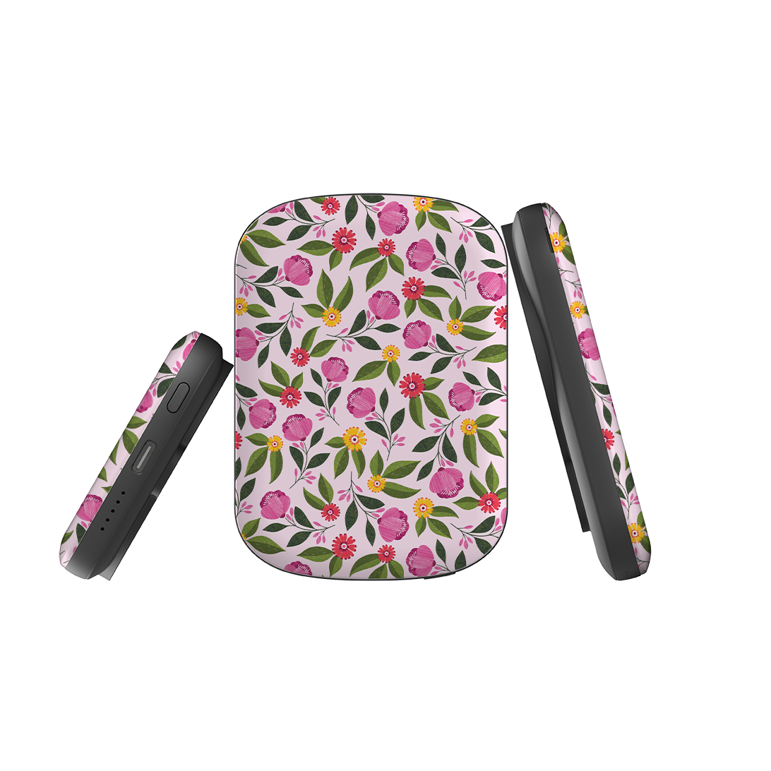MagSafe Power Bank - Rose Garden II By Ali Brookes