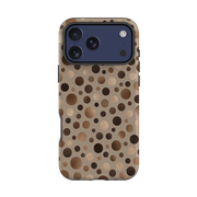 iPhone Tough Case - Rose Gold Polka Dot