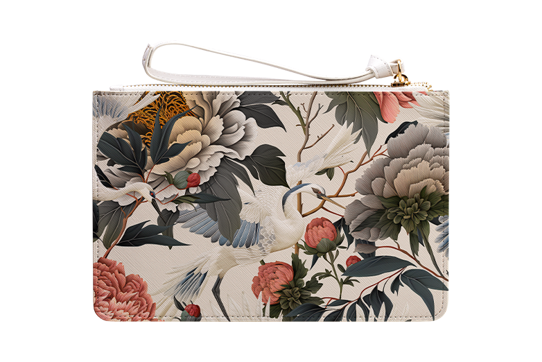 Royal Peonies II Clutch Bag