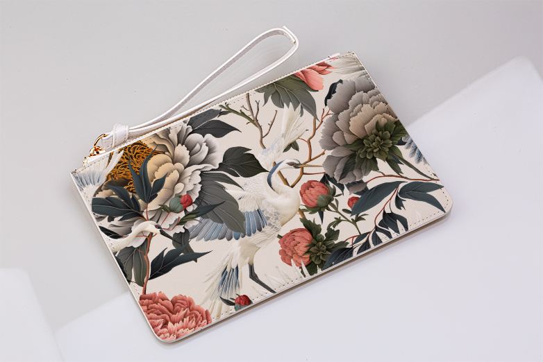 Royal Peonies II Clutch Bag