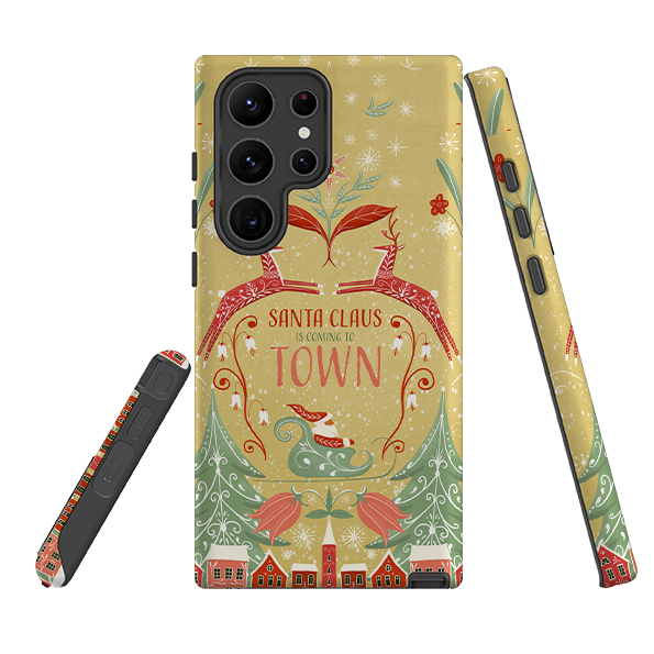 Samsung Tough Case - Santa Claus Is Coming To Town By Maja Lindberg