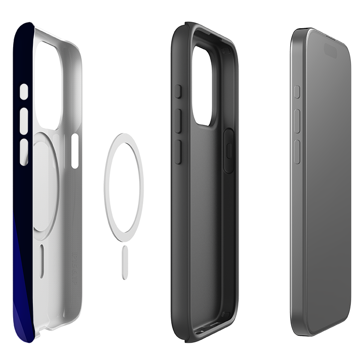 iPhone MagSafe Tough Case - Sapphire Fan By Kitty Joseph