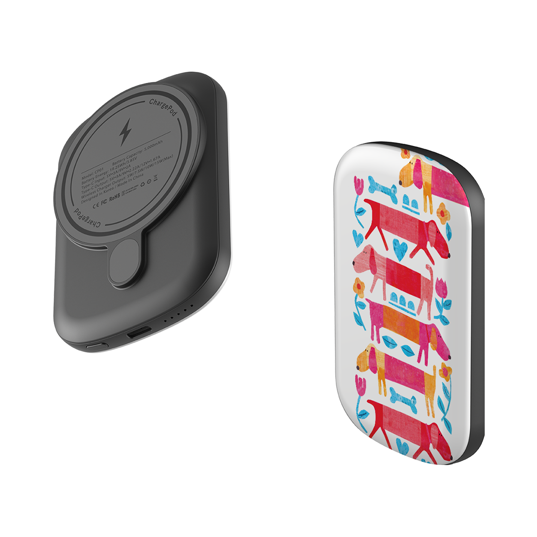 MagSafe Power Bank - Sausage Dog By Tracey English