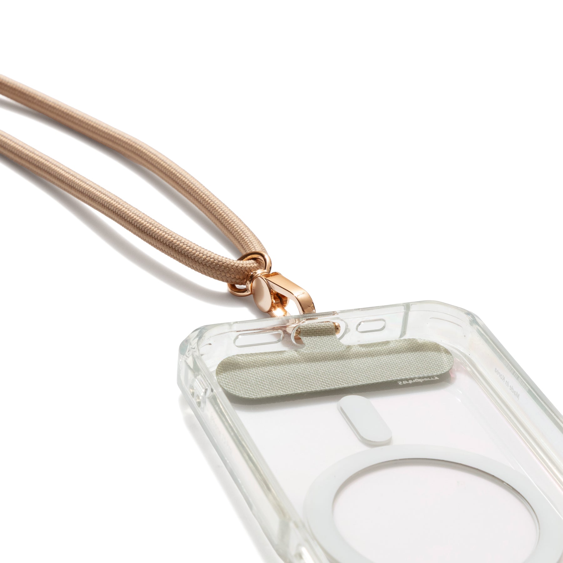 Cross Body Adjustable Phone Strap- Beige (Not compatible with our wallet cases)