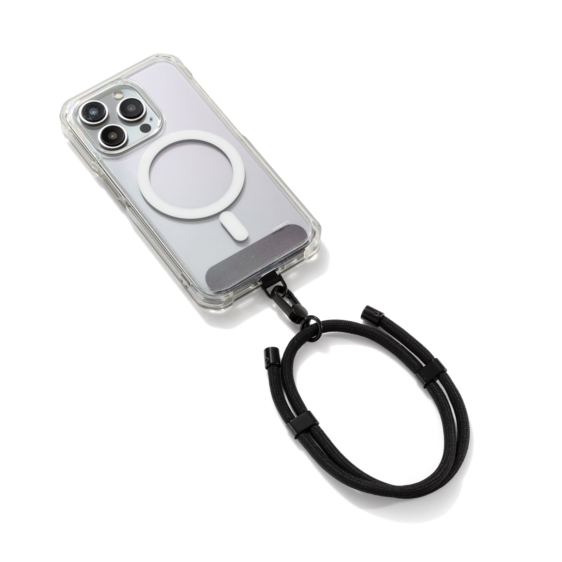 Wrist Adjustable Phone Strap- Black (Not compatible with our wallet cases)