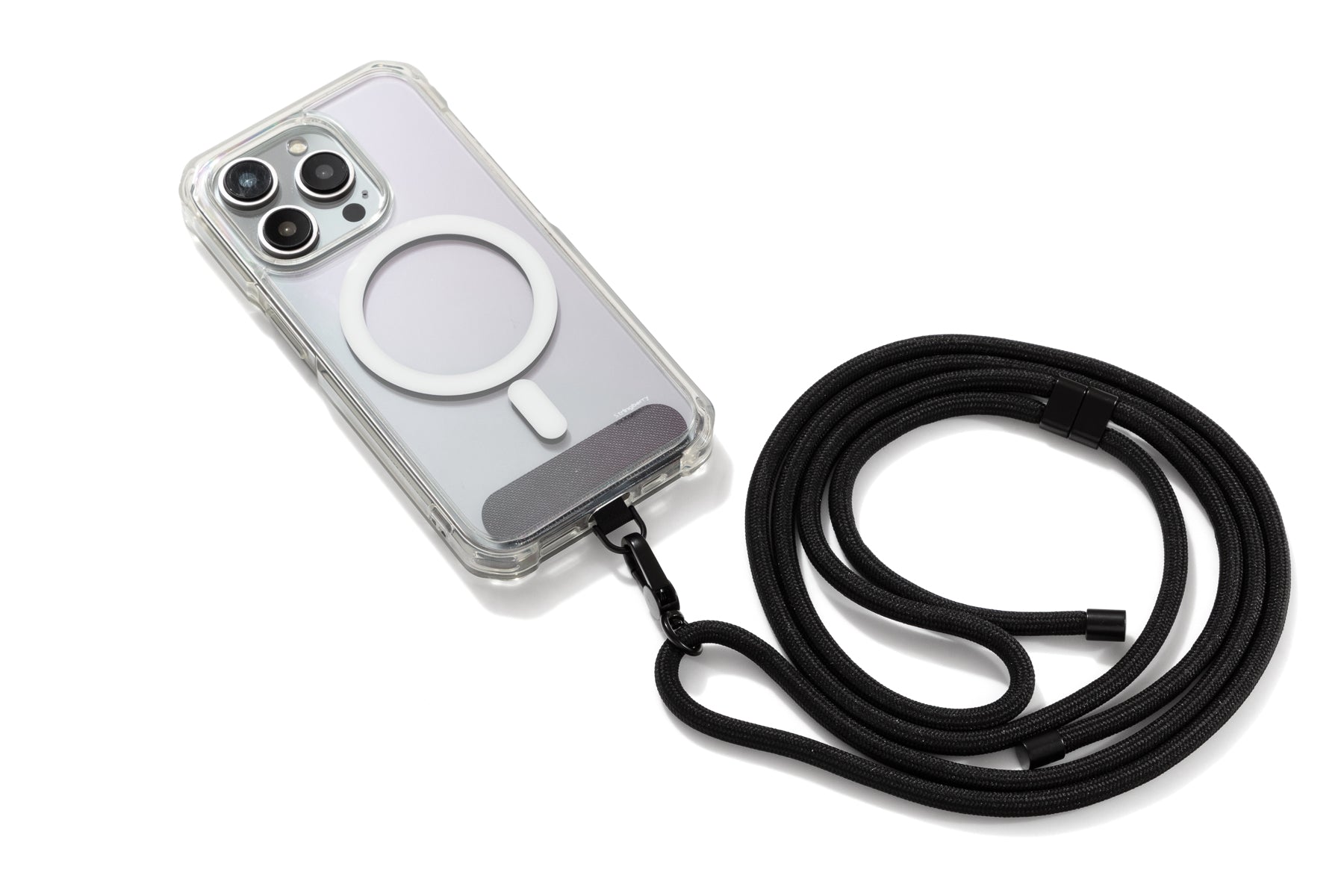 Cross Body Adjustable Phone Strap- Black (Not compatible with our wallet cases)