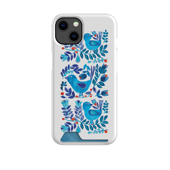 Scandi Birds Case and Card Case By Tracey English