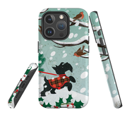 iPhone MagSafe Tough Case -  Scottie In Snow By Liane Payne