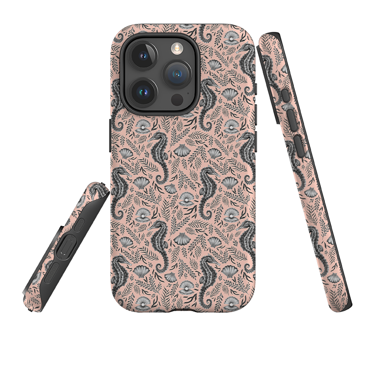 iPhone Tough Case - Seahorse Coral By Catherine Rowe