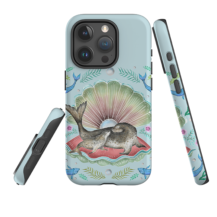 iPhone Tough Case - Seals In Shell By Catherine Rowe