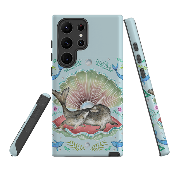 Samsung Tough Case - Seals In Shell By Catherine Rowe