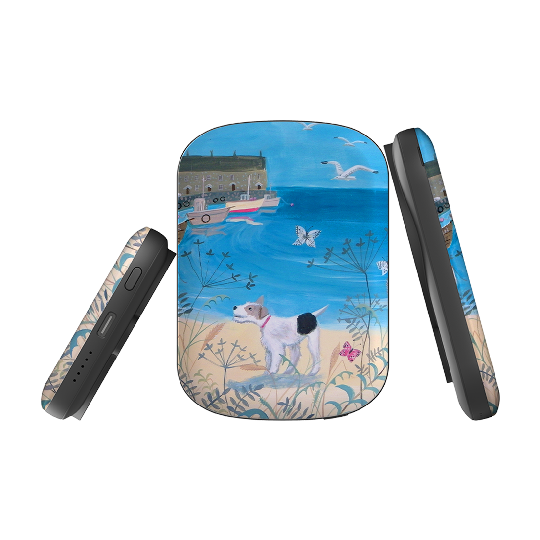 MagSafe Power Bank - Seaside Dog By Mary Stubberfield