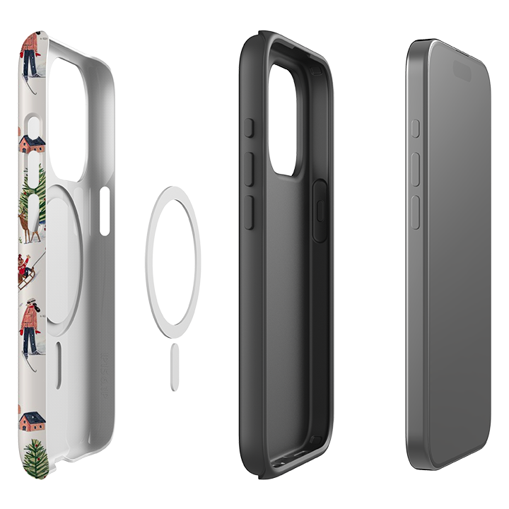 iPhone MagSafe Tough Case -  Skiing By Caroline Bonne Muller