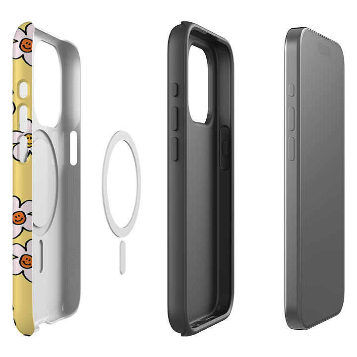 iPhone MagSafe Tough Case -  Smiley-Mellow Yellow