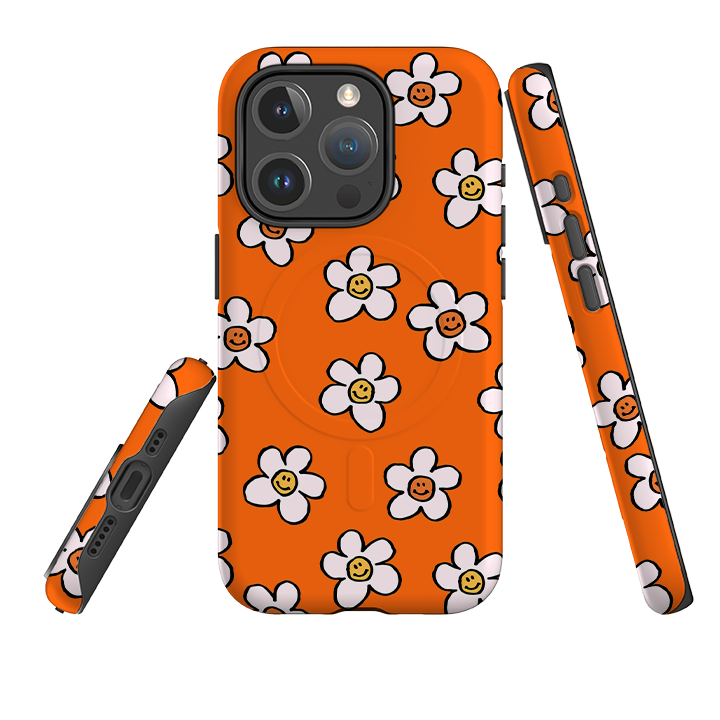 iPhone MagSafe Tough Case -  Smiley-Orange
