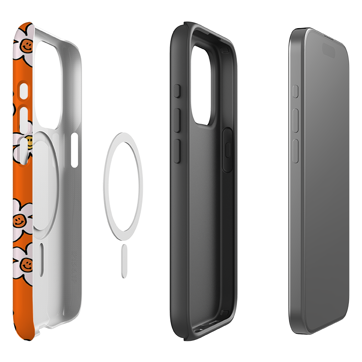iPhone MagSafe Tough Case -  Smiley-Orange