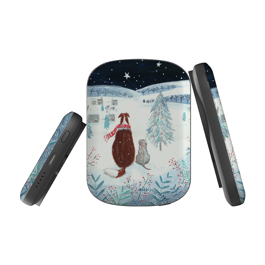 MagSafe Power Bank - Snow Dogs By Mary Stubberfield