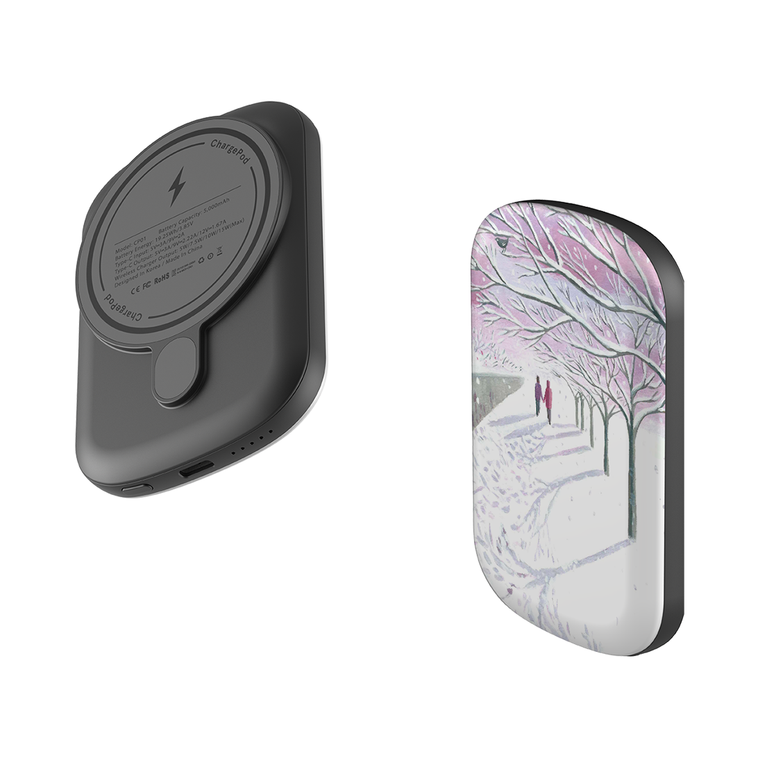 MagSafe Power Bank - Snowy Park By Mary Stubberfield