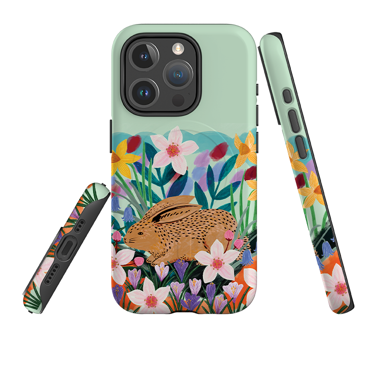 iPhone MagSafe Tough Case - Spring Bunny By Lee Foster Wilson