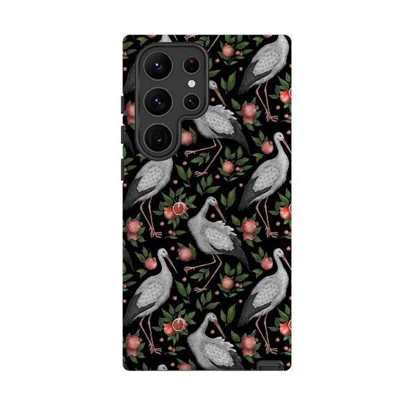 Samsung Tough Case - Stork Pattern By Catherine Rowe