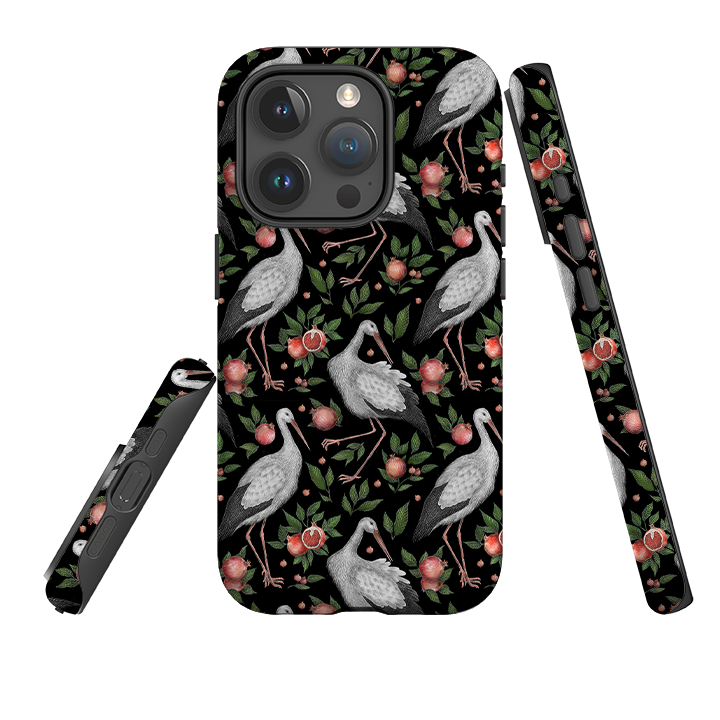 iPhone Tough Case - Stork Pattern By Catherine Rowe