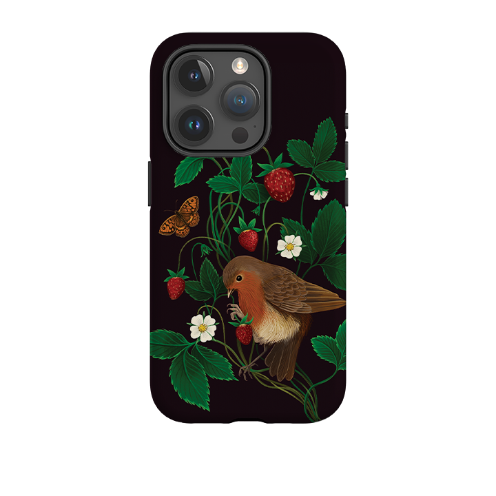 iPhone Tough Case - Strawberry Thief By Anna Stead