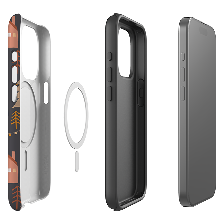 iPhone MagSafe Tough Case - Street Xmas Dark