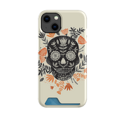 Sugar Skull Cream By Jade Mosinski Case and Card Case