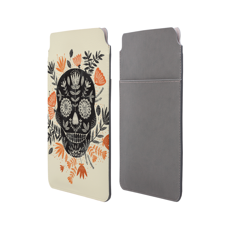 Sugar Skull Cream By Jade Mosinski Laptop, Kindle & iPad Sleeve