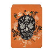 Sugar Skull Orange By Jade Mosinski Laptop, Kindle & iPad Sleeve