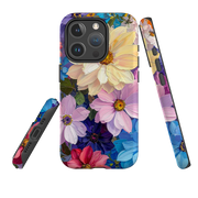 iPhone MagSafe Tough Case - Summer Floral Blue Garden