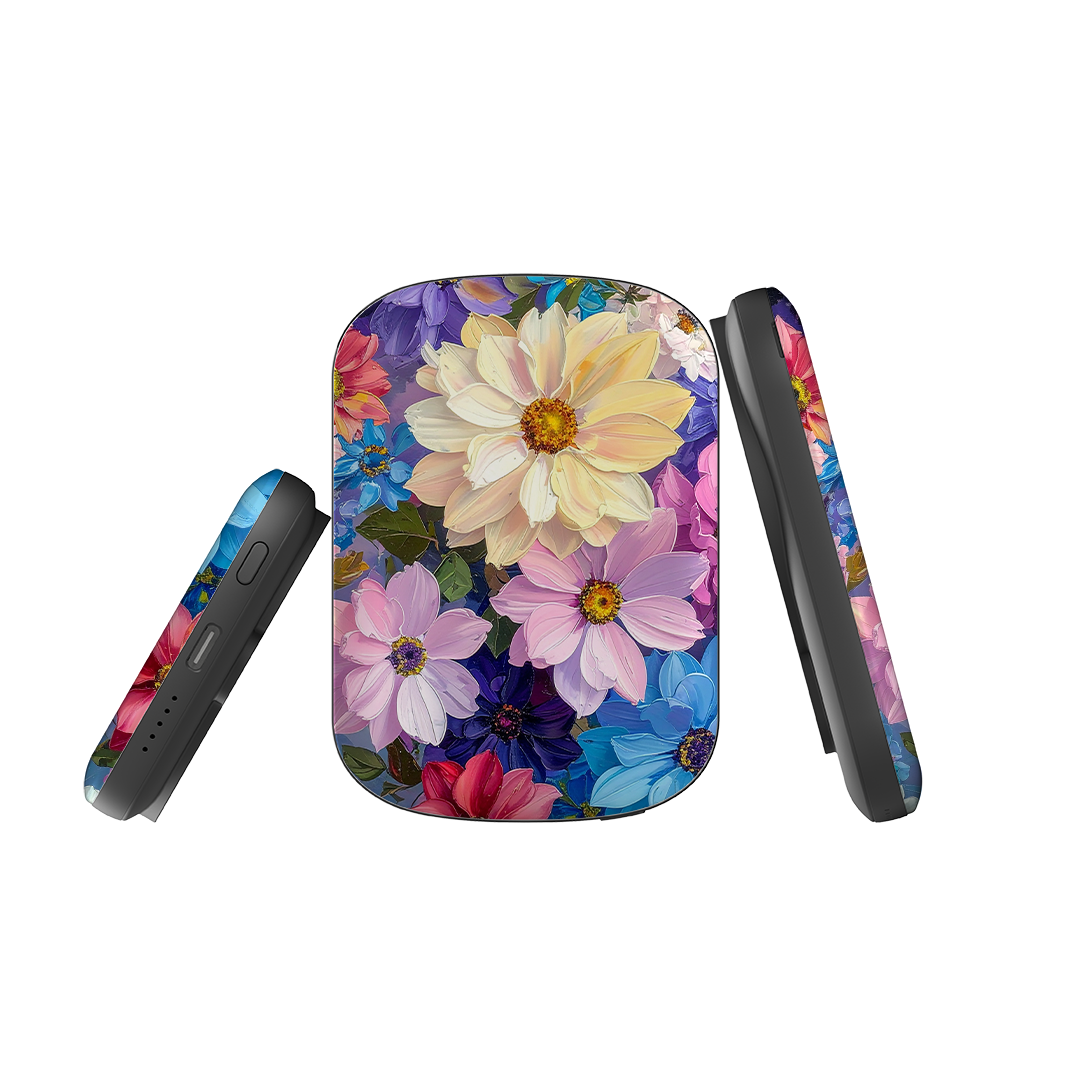 MagSafe Power Bank - Summer Floral Blue Garden