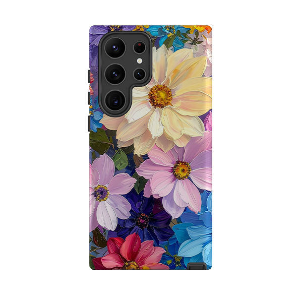 Samsung Tough Case - Summer Floral Blue Garden