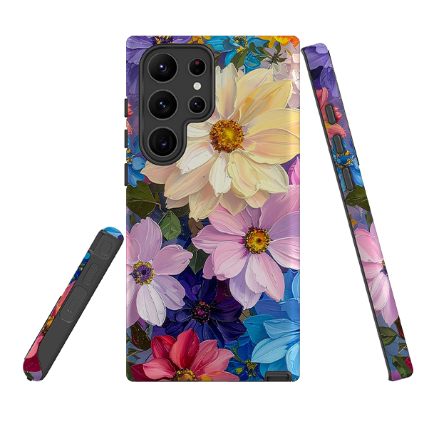 Samsung Tough Case - Summer Floral Blue Garden