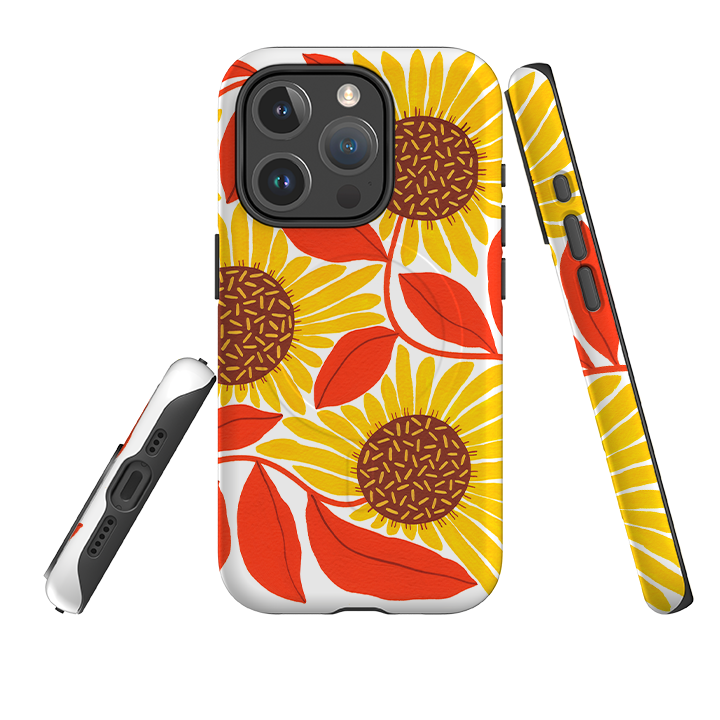 iPhone MagSafe Tough Case -  Sunflower By Madalina Andronic