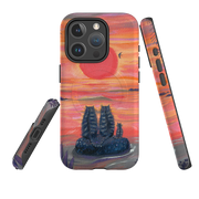 iPhone MagSafe Tough Case - Sunset Cats By Mary Stubberfield