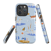 iPhone MagSafe Tough Case - Surfing Dogs