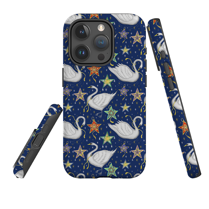 iPhone Tough Case - Swan Pattern By Catherine Rowe
