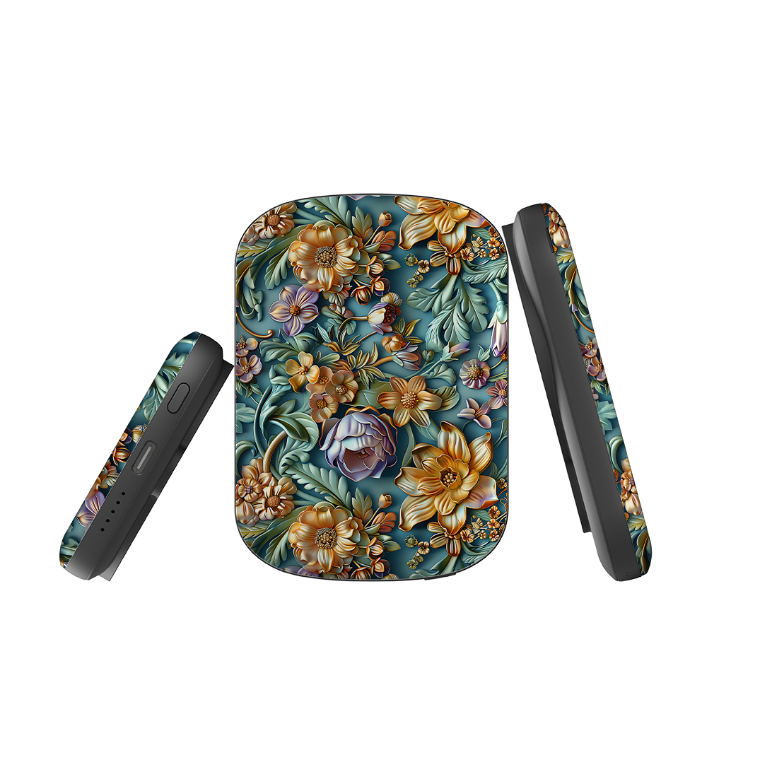 MagSafe Power Bank - Sage Floral