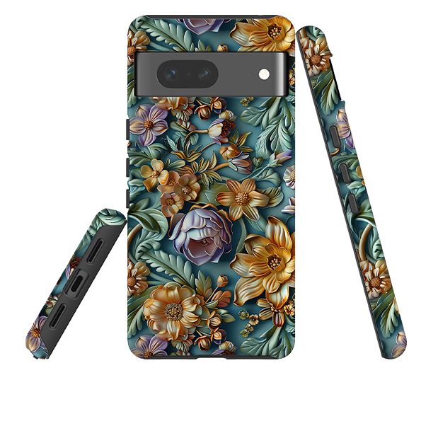 Google Tough Case -Sage Floral
