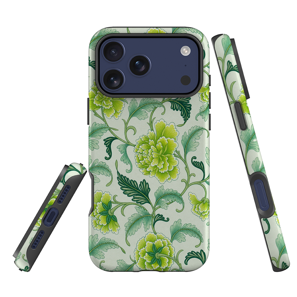 iPhone Tough Case - Sage Green Chinoiserie